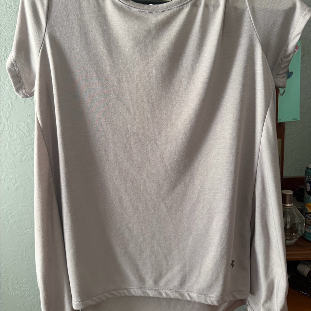 Under Armour Light Taupe Performance Crewneck Tee